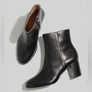 Madewell The Mira Side-Seam Ankle Boot in Leather